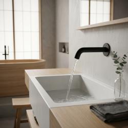 aquanello-eternal-wall-mounted-spout-18cm-matte-black